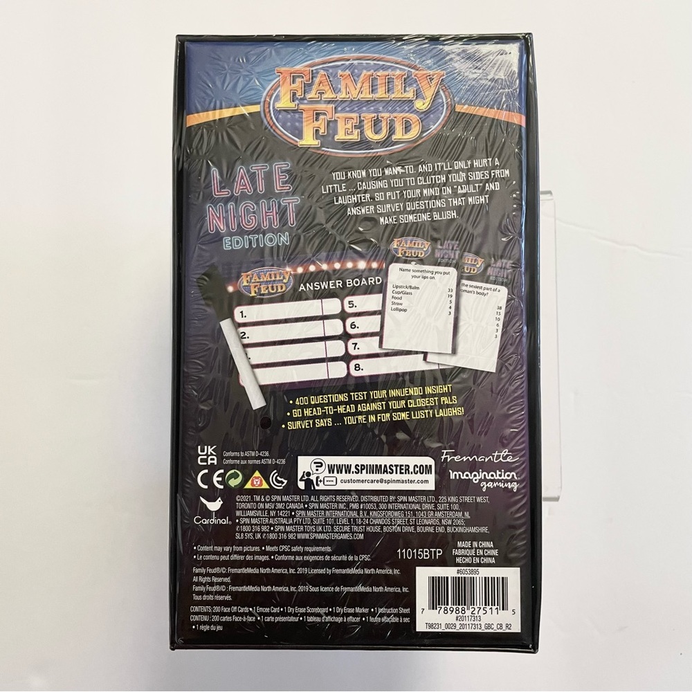 Family Feud Game - Late Night Edition - Factory Sealed - Picture 2 of 5